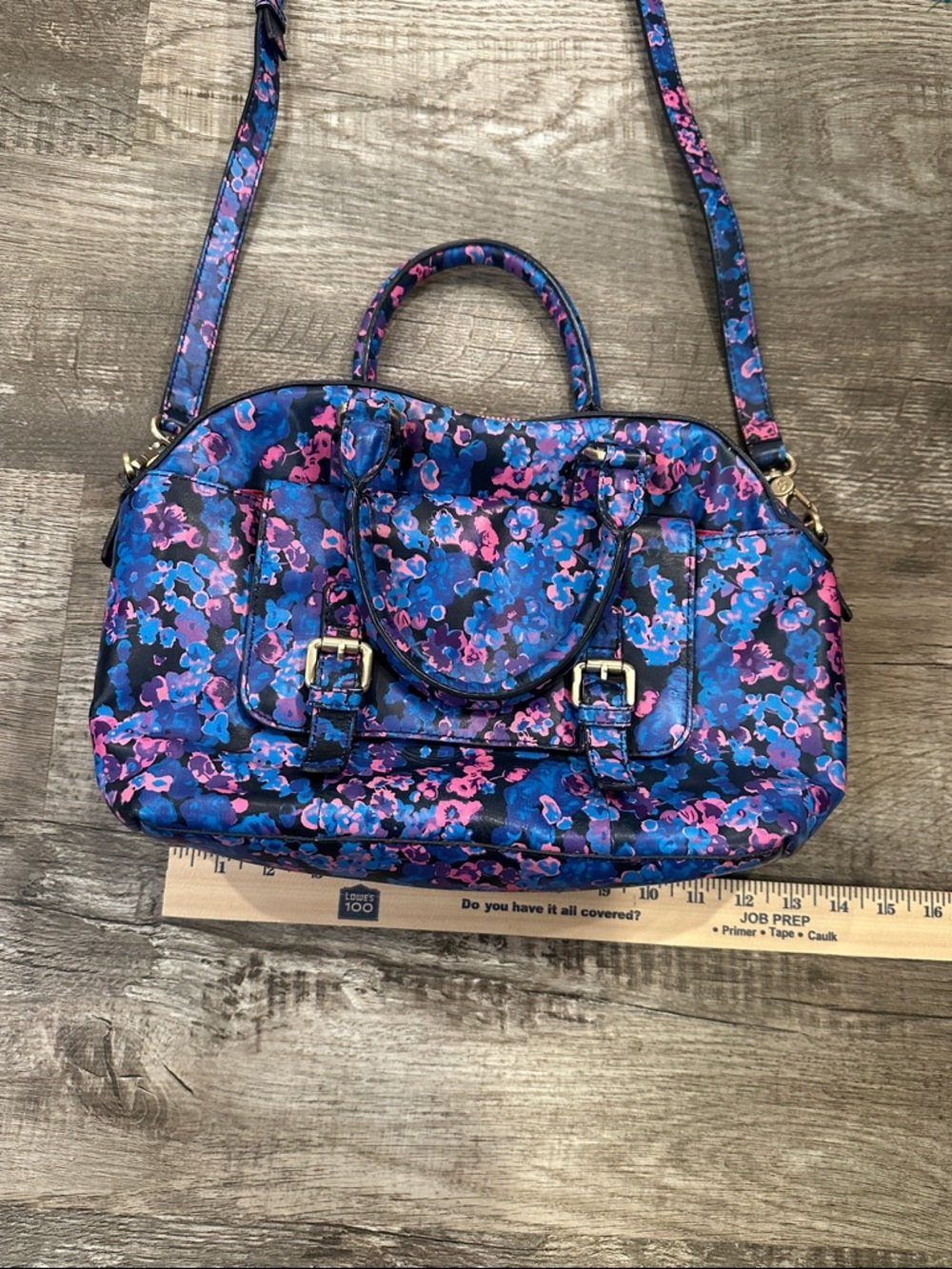 Boden Floral Satchel - Blue & Pink - Picture 10 of 13